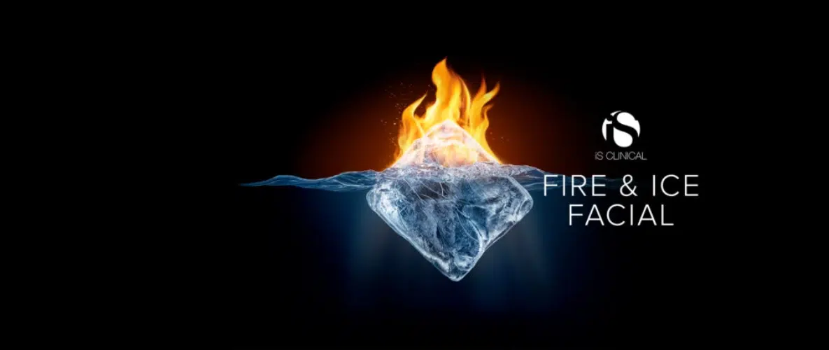 fire and ice facial graphic banner ()